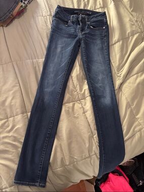 American Eagle Outfitters Women's Dark Wash Boot Cut Jeans Stretchy